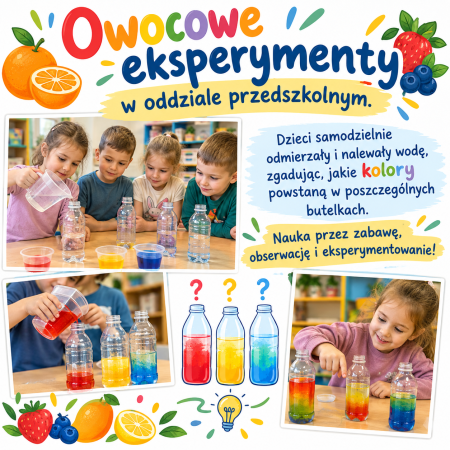 Owocowe eksperymenty w oddziale przedszkolnym